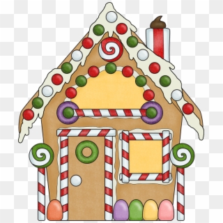 Interior Designs Clipart House Outline - Gingerbread Houses Clip Art, HD Png Download