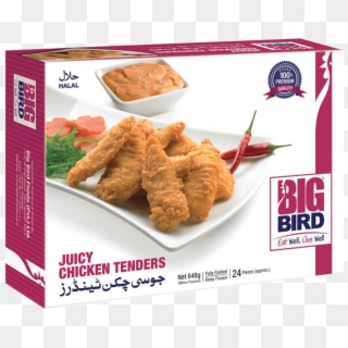 Big Bird Juicy Chicken Tenders 648 Gm - Big Bird Food Pvt Ltd, HD Png Download
