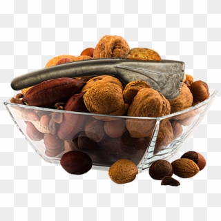 Mixed Nuts, Glass, Isolated, Cutout, Nutcracker Walnut - Png Nuts, Transparent Png