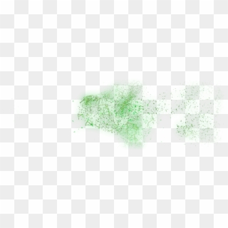 157 - Green Particles Transparent, HD Png Download