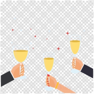 Toast Clipart Champagne Wine Glass Toast - Corbyn Besson These Girls, HD Png Download