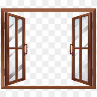Square Clipart Window Frame - Open Window Clipart, HD Png Download