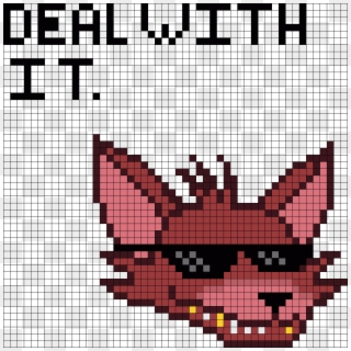 Deal With It Fnaf Foxy Swag Perler Bead Pattern / Bead - Fnaf Deal, HD Png Download