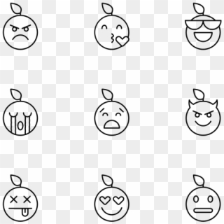 Emoji - Line Art, HD Png Download