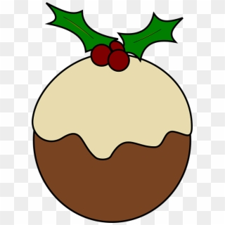 Cartoon Christmas Holly - Christmas Pudding Clip Art, HD Png Download
