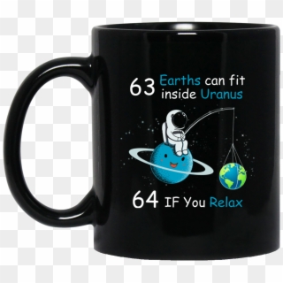 63 Earths Can Fit Inside Uranus Coffee Mugs - Mug, HD Png Download