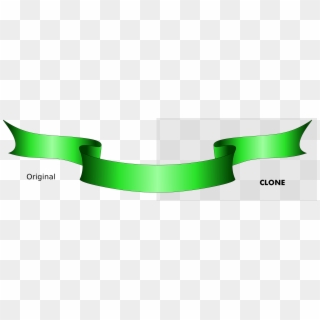 Big Image - Green Ribbon Designs Png, Transparent Png