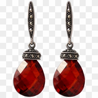 Red Diamond Earrings - Ear Ring Png, Transparent Png