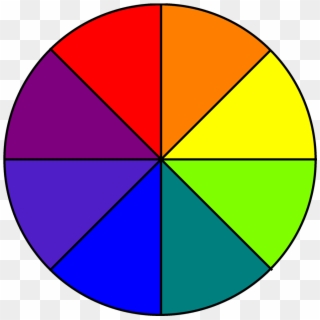 Memorize The Color Wheel - Colour Wheel 8 Sections, HD Png Download