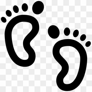 Happy Feet Clipart Pretty Foot - Baby Feet Icon Png, Transparent Png