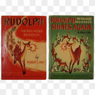 1939 & 1954 Rudolph The Red-nosed Reindeer Books By - Rudolph The Red Nosed Reindeer By Robert L May, HD Png Download
