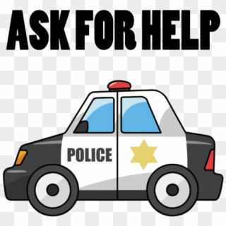 Ask For Help Police - Carro De Policia Desenho, HD Png Download
