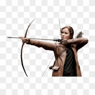 Hunger Games Katniss Bow And Arrow - Katniss With Bow And Arrow, HD Png Download