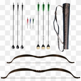 Ready For Battle Bow With Arrows And Quiver - Medivalbow And Arrows, HD Png Download