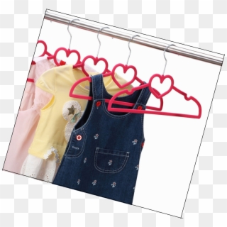 10pcs Velvet Clothes Hanger - One-piece Garment, HD Png Download