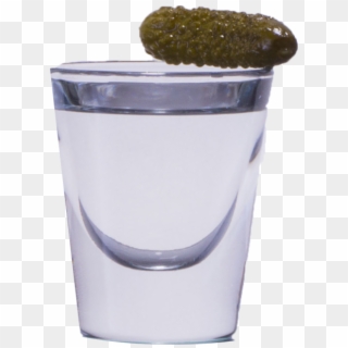 Pickled Shot - Glass Of Vodka And Pickle, HD Png Download