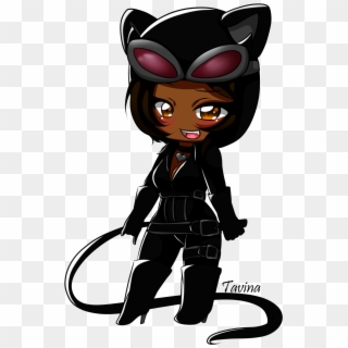 Catwoman Clipart Super Villain - Chibi Heroes And Villains, HD Png Download