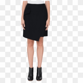 Woman Black Skirt Png, Transparent Png