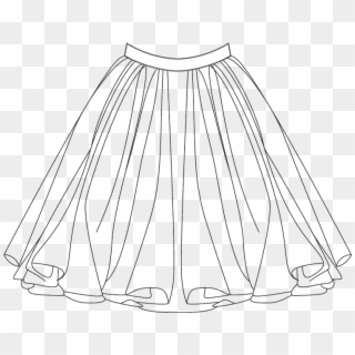 Skirt Drawing At Getdrawings - Skirt Drawing, HD Png Download
