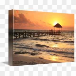 Graphic Black And White Download Dock Playa Del Carmen - Pier, HD Png Download