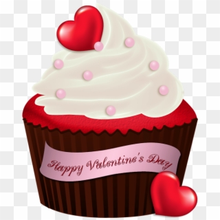 Cupcake Clipart Valentines Day - Valentine Cake Clip Art, HD Png Download