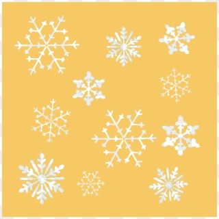 Snowflake Background Png - Background Snowflakes Yellow Png, Transparent Png
