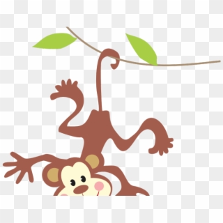 Vine Clipart Jungle Vine - Monkey In The Jungle Clipart, HD Png Download