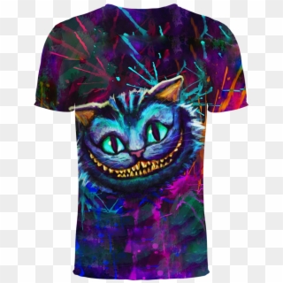 Cheshire Cat Alice In Wonderland 3d T-shirt - Trippy Cheshire Cat Art, HD Png Download