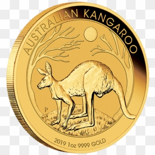 03 2019 Auskangaroo Gold 1oz Bullion Onedge Lowres - Australian Kangaroo Gold Coin 2019, HD Png Download