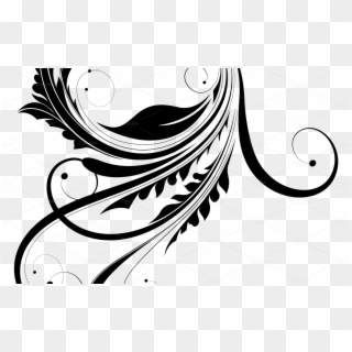 Swirls White And Black Png 4429 Transparentpng - Invitation Clip Art, Png Download