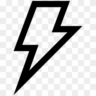 Lightning Bolt Outlined Weather Symbol Svg Png - Lightning Bolt Symbol Png, Transparent Png