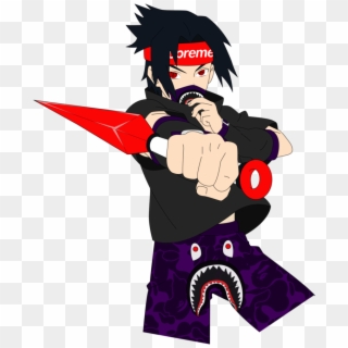 Hypebeast Naruto Search Result Cliparts For Hypebeast - Supreme Sasuke, HD Png Download