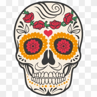 Cuisine Mexican Skull Mexico Calavera Dead Human Clipart - Crane Fete Des Morts Mexique, HD Png Download