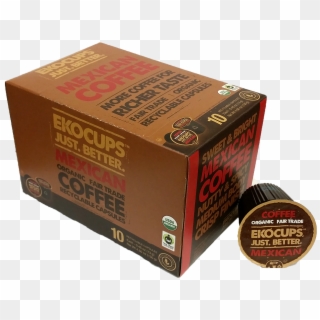 Ekocups Mexican Single Serve Cup Coffee, 10 Count Ekocups - Box, HD Png Download