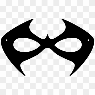 Printable Halloween Masks - Nightwing Mask Template Printable, HD Png Download