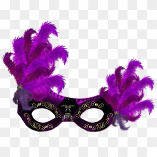 Black And Purple Carnival Mask Png Transparent - Carnival Mask Mask Transparent Png, Png Download