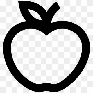 Apple Logo Modern Icon - Black And White Apple Icon, HD Png Download