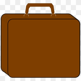 Luggage Clipart Briefcase - Brown Suitcase Clipart, HD Png Download