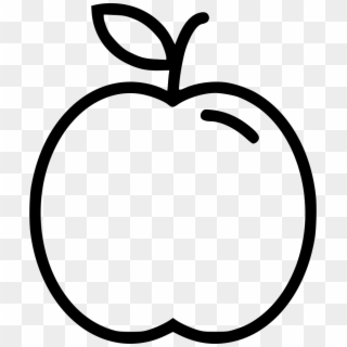 Bitten Apple Icon Png - Line Art, Transparent Png