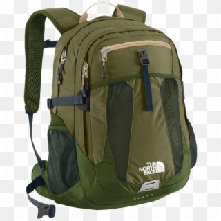 School Bag Png Photos - North Face Olive Green Backpack, Transparent Png