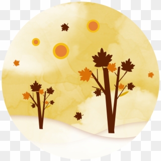 Maple Winter Tree Cartoon Png And Psd, Transparent Png
