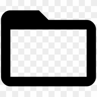 Png File Svg - Folder Icon Black And White, Transparent Png