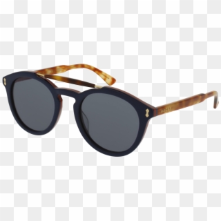 Gg0124s-003 Blue Avana Sunglasses / Blue Lenses - Gucci Sun Glasses Png, Transparent Png
