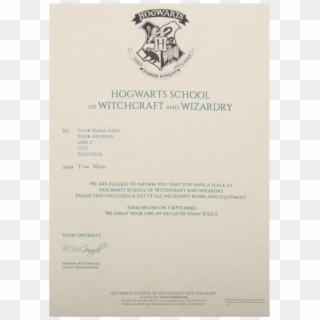 1962 X 2048 14 - Personalised Hogwarts Acceptance Letter, HD Png Download