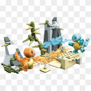 Squirtle Vs Charmander Mega Construx Battle Set - Toys R Us Canada Pokemon, HD Png Download