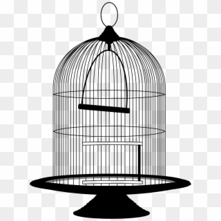 Bird Cage Clipart - Bird In Cage Png, Transparent Png