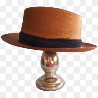 Vintage Stetson Medalist Straw Hat Men's Seven Three - Caramel Color, HD Png Download
