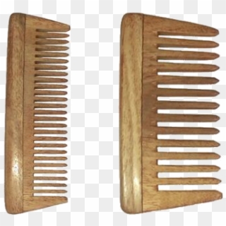 Combo Of 2 Neem Wood Combs - Brush, HD Png Download