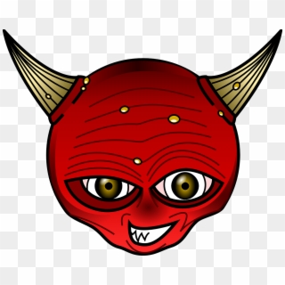 Devil Horns Red - Cabeza De Demonio Png, Transparent Png