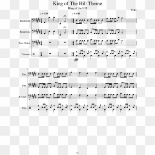 King Of The Hill Theme - King Of The Hill Guitar Sheet Music, HD Png Download